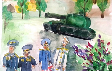 Полещук Ульяна, 7 лет. "Герои в наших сердцах"